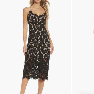 NSR lace midi dress